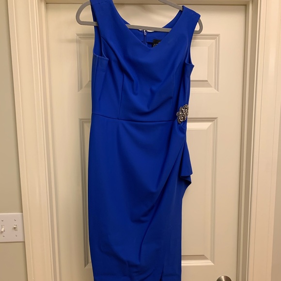 Alex Evenings Royal Blue Fitted Gown Size 12 - Picture 2 of 5